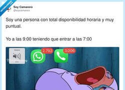 Enlace a Aún no me he acostumbrado al horario, por @soycamarero