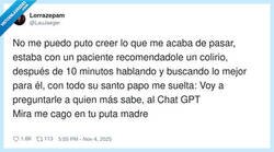 Enlace a Pues a la próxima que se quede en casa y le haga caso a ChatGPT