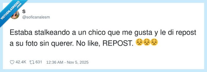 stalkear,repost,sin querer,chico