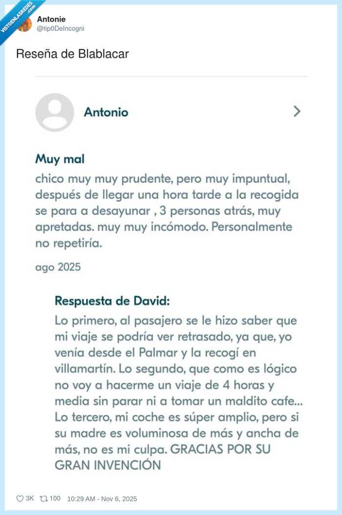 blablacar,reseña,espacio,coche,gorda