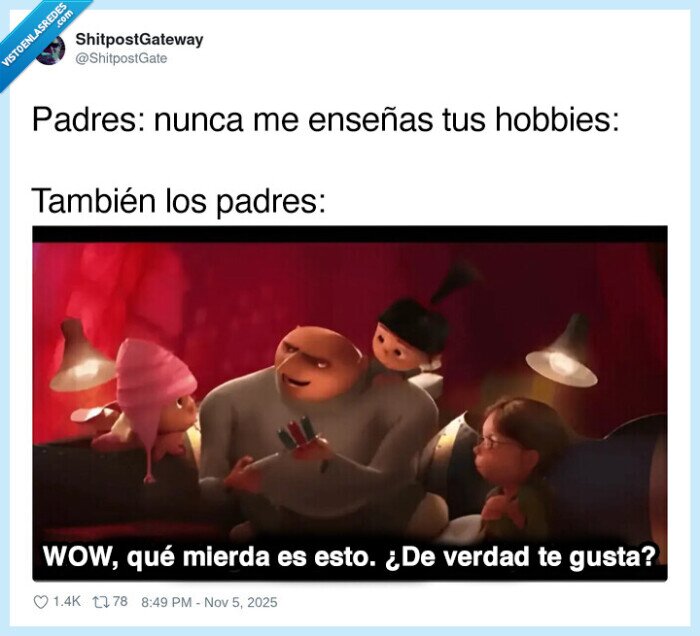 padres,hobbies,criticar,risa
