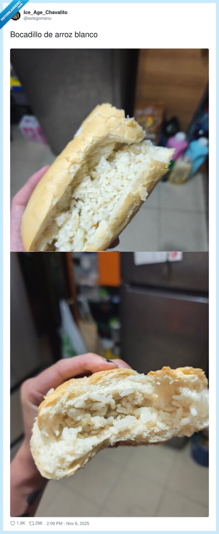 bocadillo,blanco,arroz