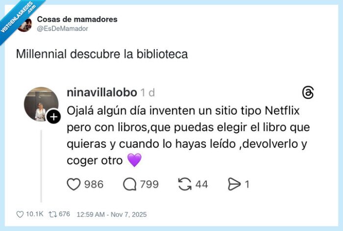 millennial,biblioteca,netflix,libros