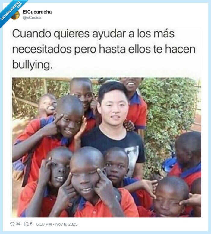 neglitos,cablones,ayuda humanitaria,chino,negros,ojos