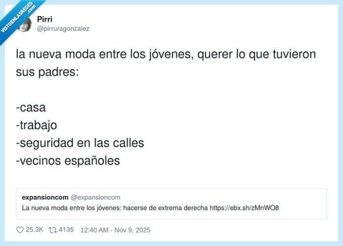 españoles,jóvenes,seguridad,moda,vecinos,trabajo