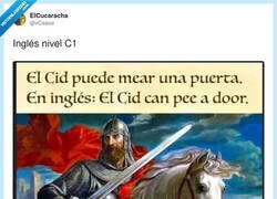 Enlace a El Cid can pee a door, por @xCesiox