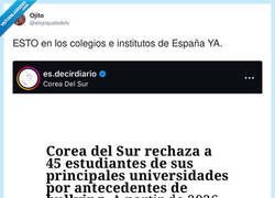 Enlace a ¡Alucinad! En Corea, si te pegan en el instituto, no te dejan entrar a la universidad, por @elojoquetodolv