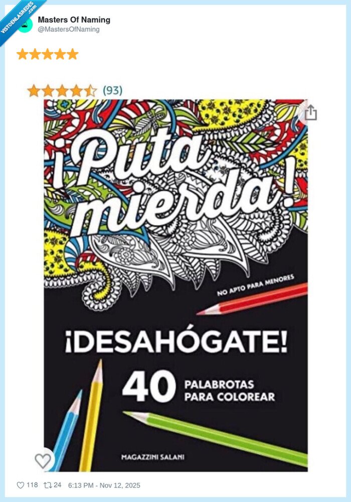 colorear,palabrotas,desahogar,libro,censura,irónico