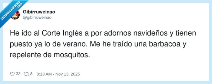 CorteInglés,Navidad,Verano,Barbacoa,Repelente,corte ingles,Compras