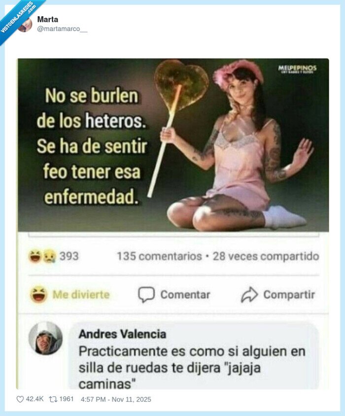 comentario,heteros,silla de ruedas