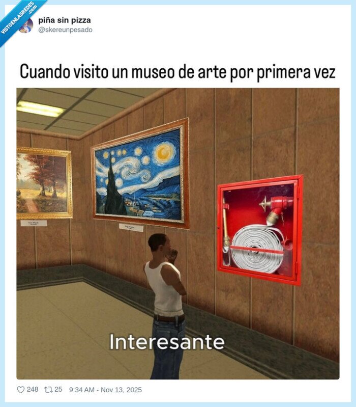 museo,arte,extintor,Van Gogh,confusión