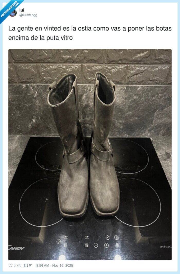 vinted,botas,vitro,deshacer,comentario