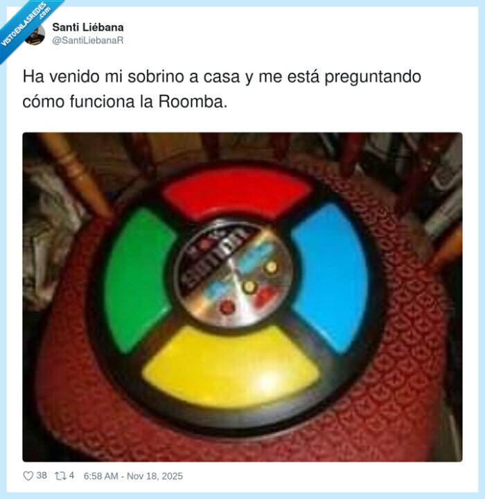 Roomba,sobrino,explicación,mecánica,juego