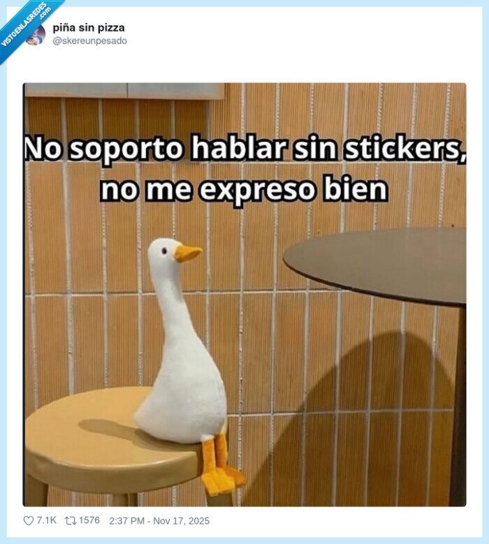 sticker,comunicacion,expresion,pato