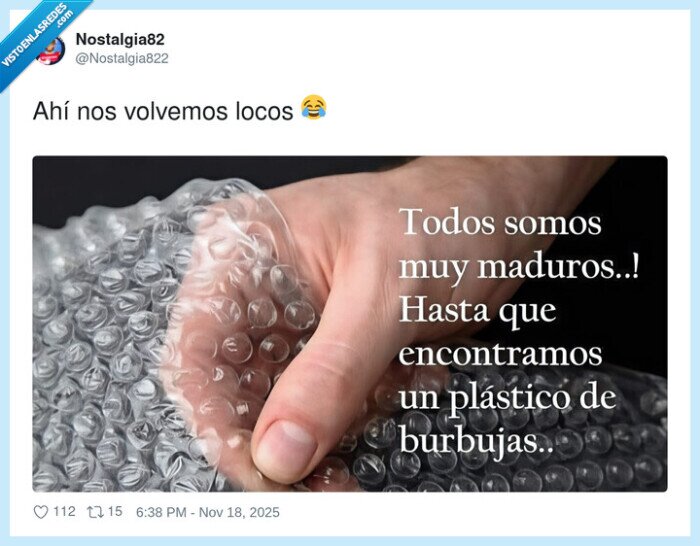 burbujas,plástico,madurez,histeria,recreación