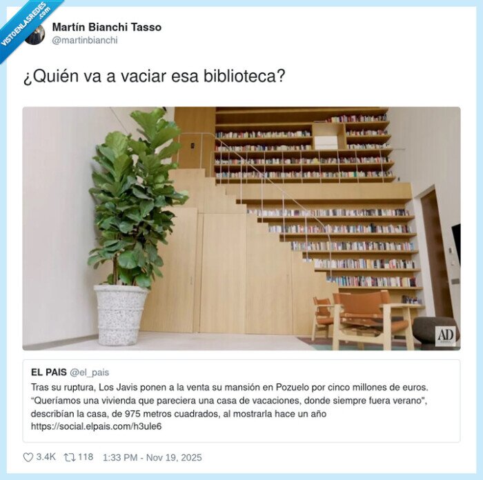 biblioteca,mansión,Pozuelo,vivienda,venta,javis