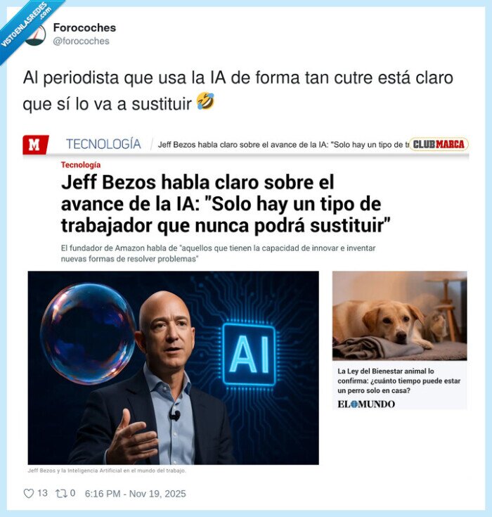 IA,trabajo,innovación,Bezos,tecnología