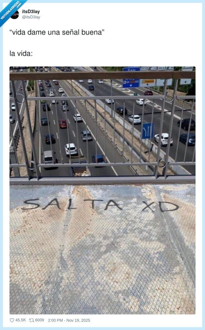 buena,vida,señal,dame