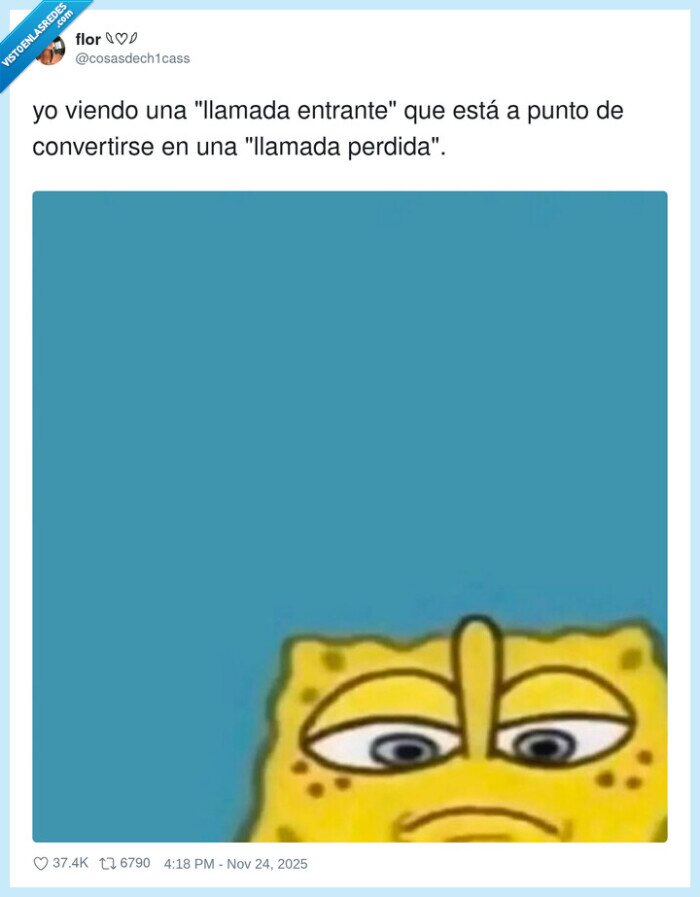 llamada,perdida,sponge bob,friki