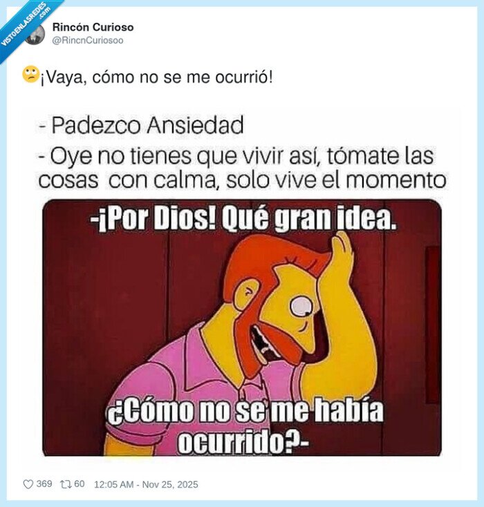 ansiedad,calma,presente,idea,Simpsons