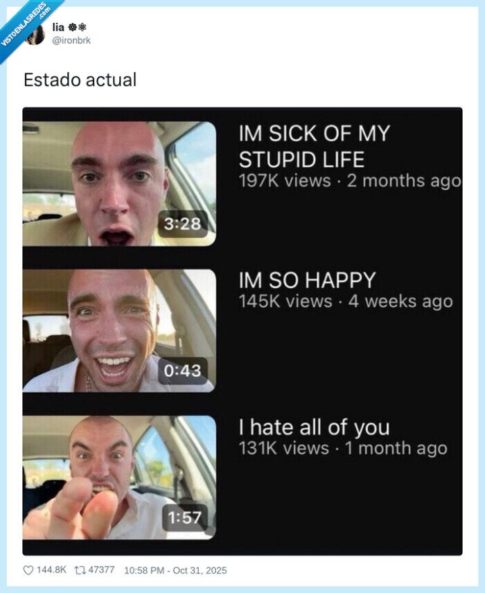 cambios,humor,enfadado,odiar,feliz