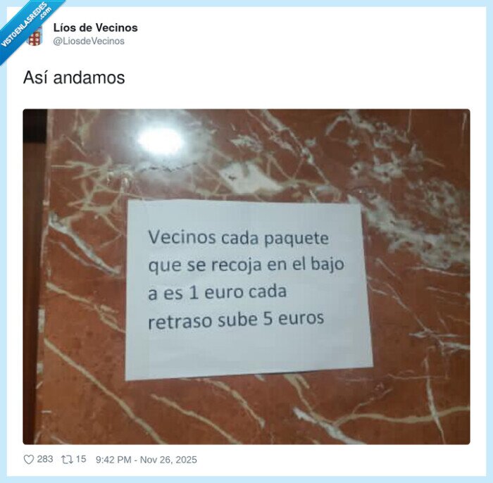 vecinos,paquetes,retraso,costo,edificio