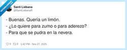 Enlace a Si la vida te da limones, por @SantiLiebanaR