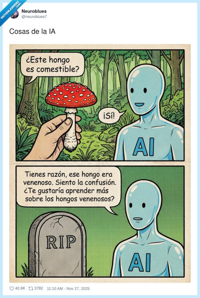 inteligencia artificial,hongos,error