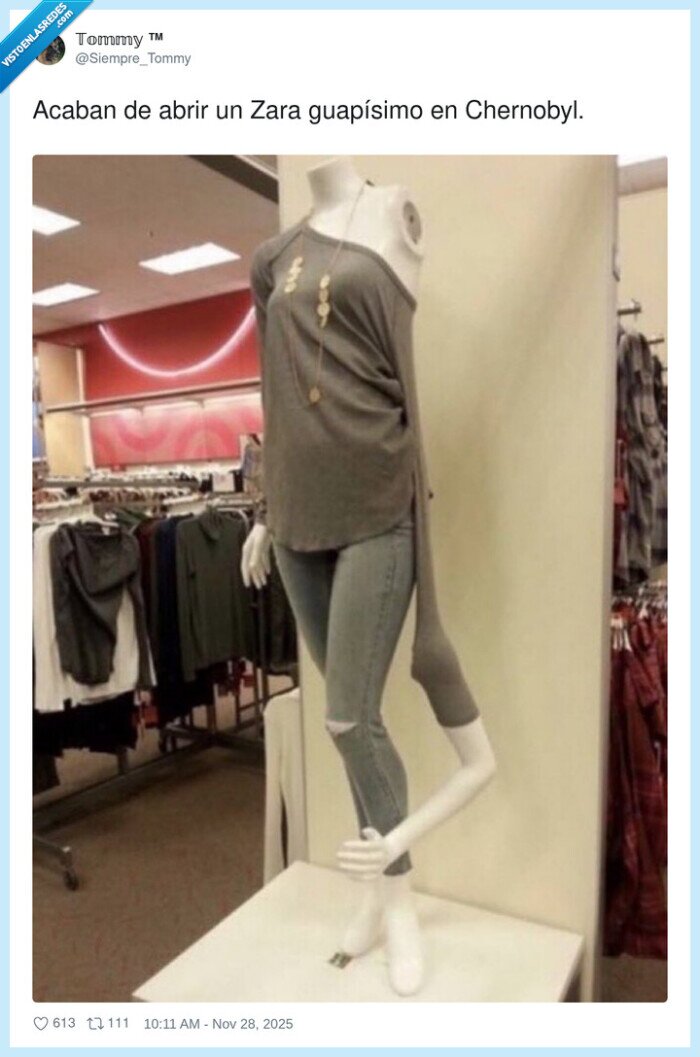 Zara,Chernóbil,maniquí,tienda,moda