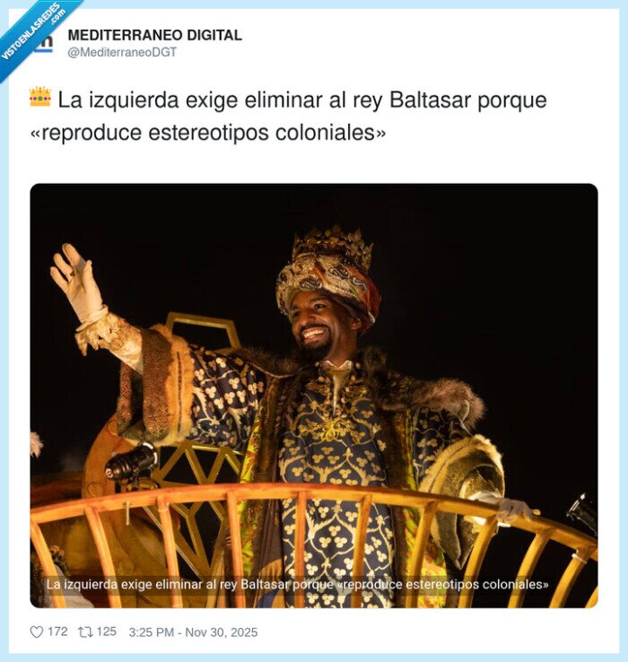 rey Baltasar,estereotipos,tradición Navideña,colonialismo,polémica,navidad