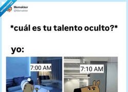 Enlace a Talento: levantarme tarde pero llegar temprano, por @Memakker