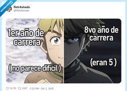 Enlace a Yo entrando a la carrera vs la carrera entrando en mí, por @RetrAshado