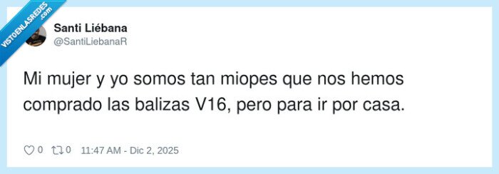 comprado,balizas,miopes,mujer