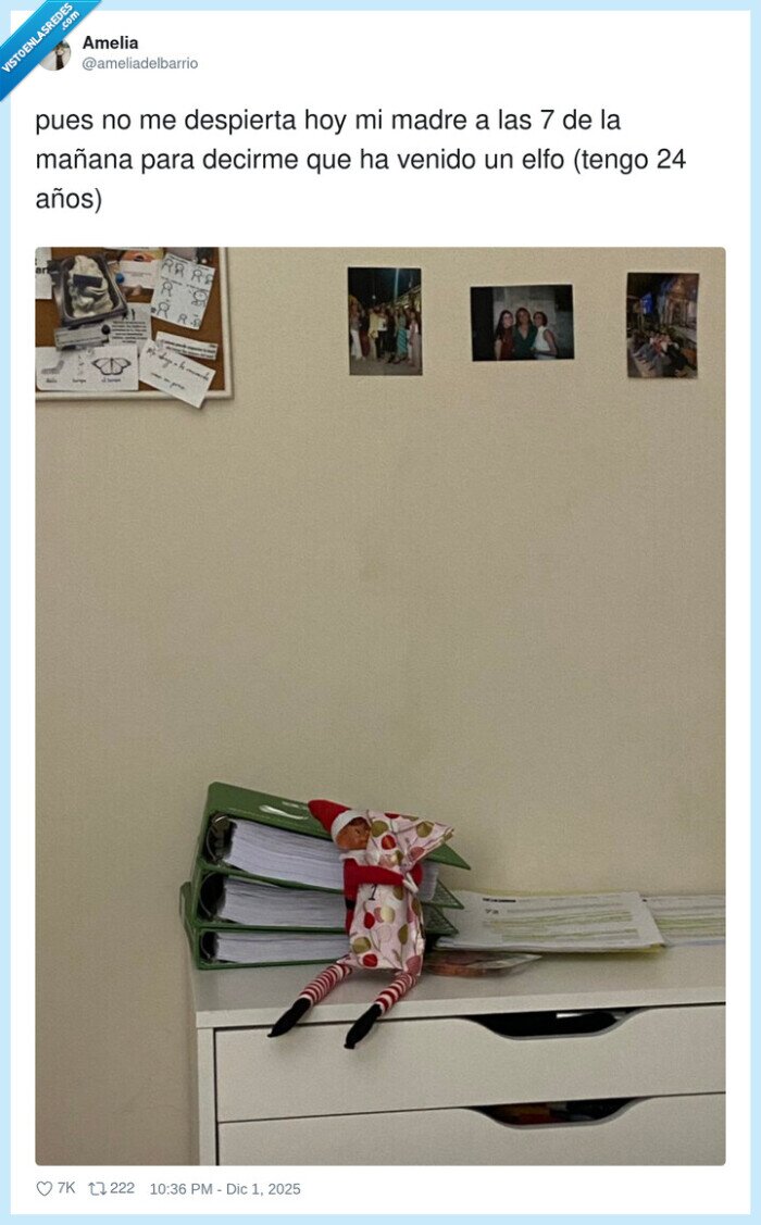 elfo,24años,madre,despertar,oficina