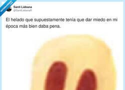 Enlace a Da más miedo saber que me lo comía feliz que el helado en sí, por @SantiLiebanaR