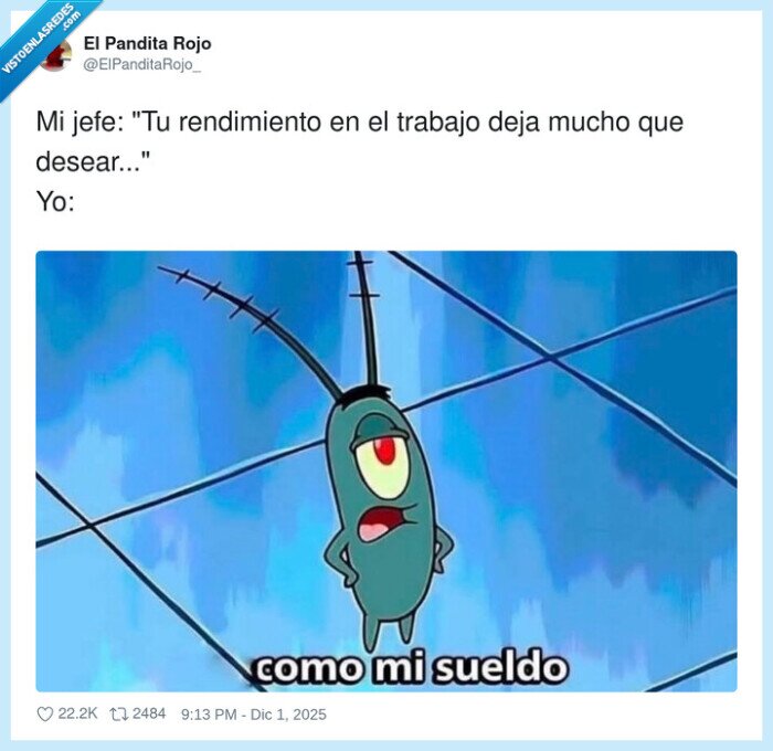 trabajo,sueldo,rendimiento,comentario,jefe