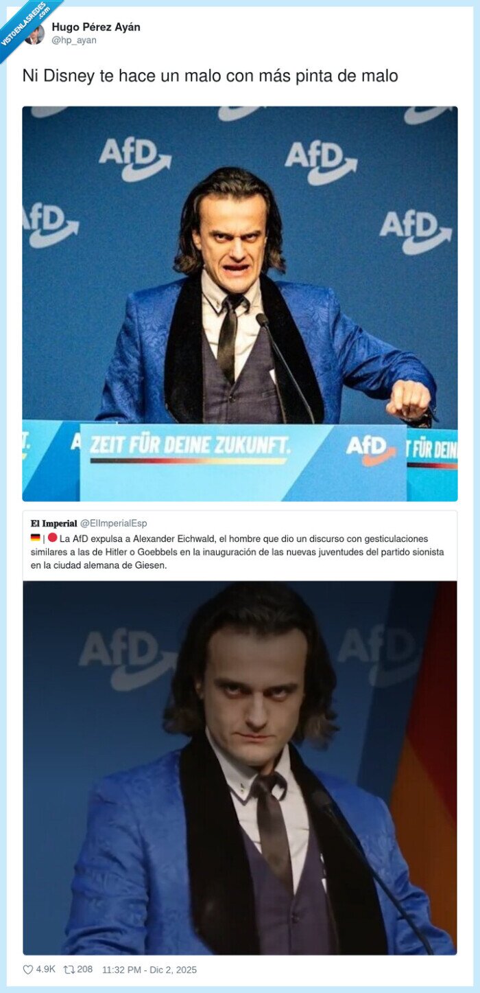 AFD,Eichwald,expulsión,discurso,sionista