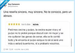 Enlace a Cinco estrellas al restaurante, cero a la comunicación de pareja, por @soycamarero