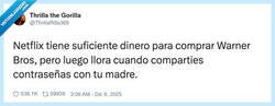Enlace a Netflix cuando compartes cuenta: “somos una humilde pyme familiar, por favor”, por @ThrillaRilla369