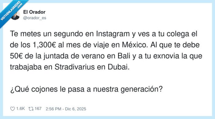 generacion,trabajo,viajes,deudas,instagram