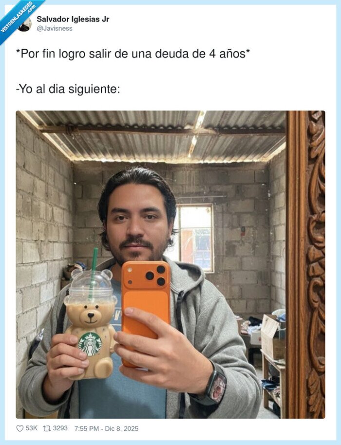 deuda,Starbucks,teléfono,espejo,reflejo