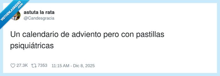 1710376 - Navidad pero que el regalo sea llegar viva a enero, por @Candesgracia