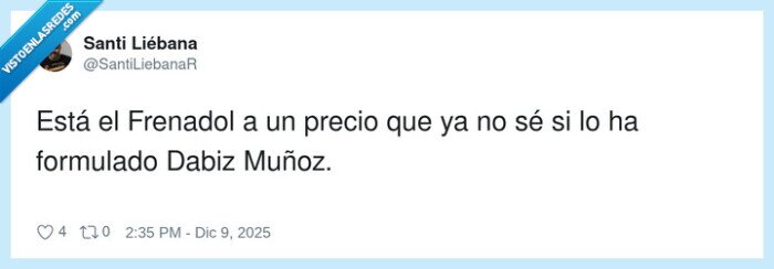 formulado,frenadol,precio,caro,dabiz muñoz