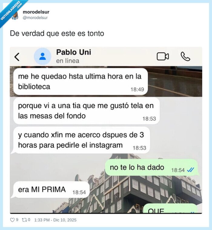 biblioteca,prima,confusión,situación,amistad