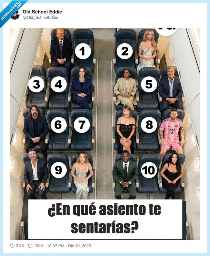 asiento,avión,famosos