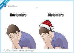 Enlace a Misma depresión, distinta playlist de villancicos, por @user0000O0