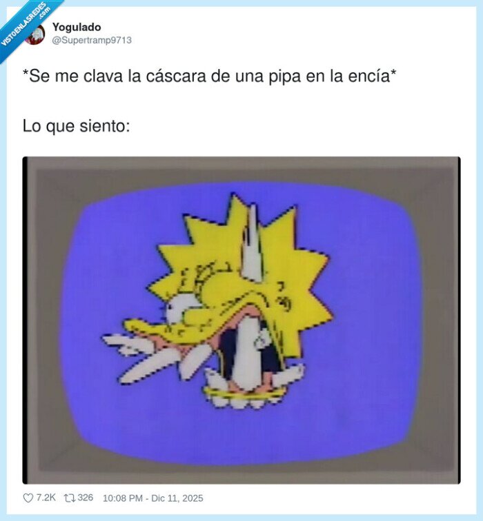 dolor,pipa,encía,hierro,exageración