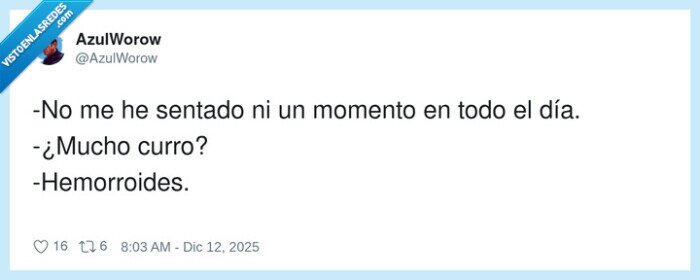 hemorroides,trabajo,situación,comentario