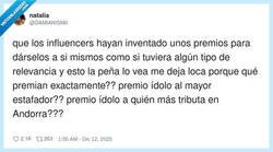 Enlace a Premios Ídolo: los Goya del síndrome de importancia inventada, por @DAMIANISM0