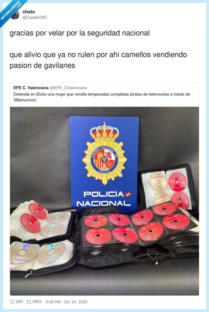 polic&iacute;a,telenovela,pirater&iacute;a,dvd,seguridad